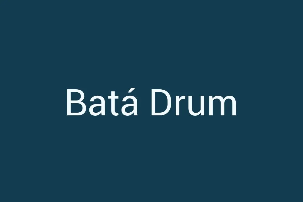 Bata drum with intricate designs, showcasing its cultural significance in traditional music.