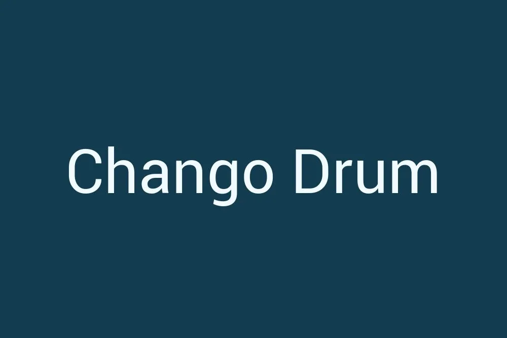 Chango drum showcasing vibrant design and cultural significance in percussion music.