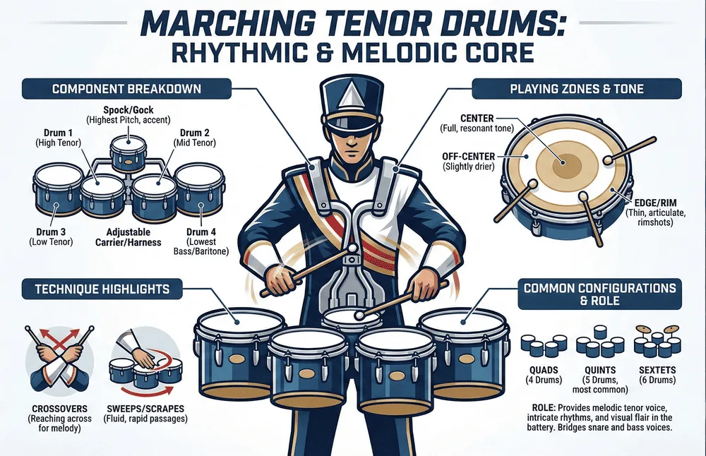 Marching Tenor Sound and Setup