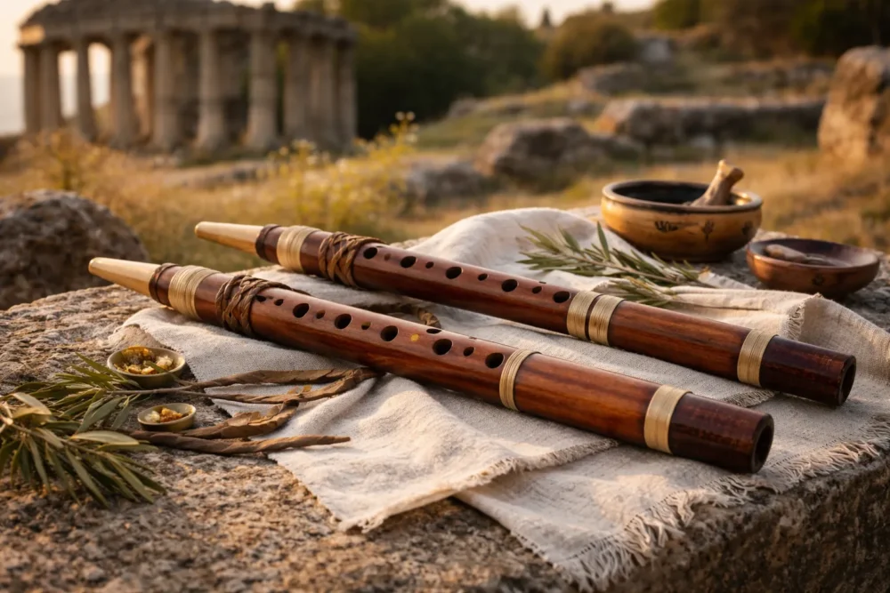 Aulos: Ancient Greek Double-Reed Instrument (History & Structure)